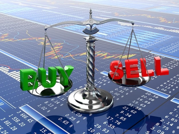 A digital illustration showing a seesaw balanced with 'Inflation' on one side and 'Economic Growth' on the other, with the Federal Reserve logo subtly placed in the center.