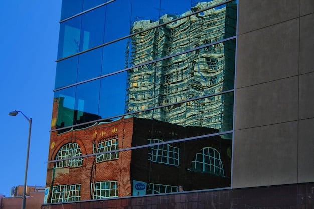 A split-screen image: on one side, a government building with signs of budget cuts; on the other, a bustling stock market with investors reacting to fluctuating interest rates, visually representing the two scenarios of fiscal control versus gradual weakening of the dollar.