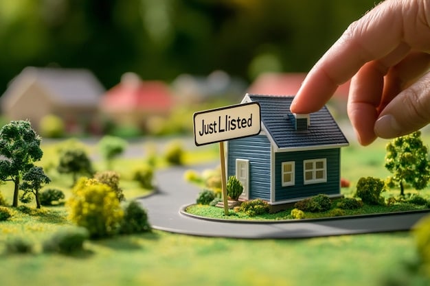 A family looking at a house with a 