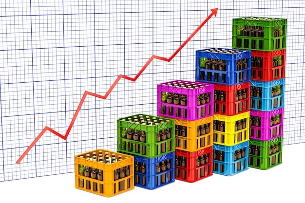 A visual representation of interest rate fluctuations on a graph, overlaid on a municipal building to emphasize risk and the potential impact of economic changes on bond values.