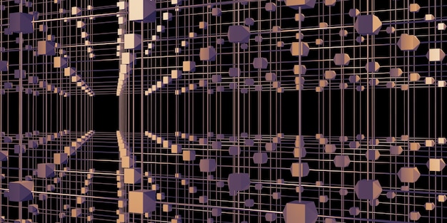 A visual depiction of various post-quantum cryptography algorithms (lattice-based, code-based, multivariate), highlighting their mathematical structures and resistance against quantum attacks.