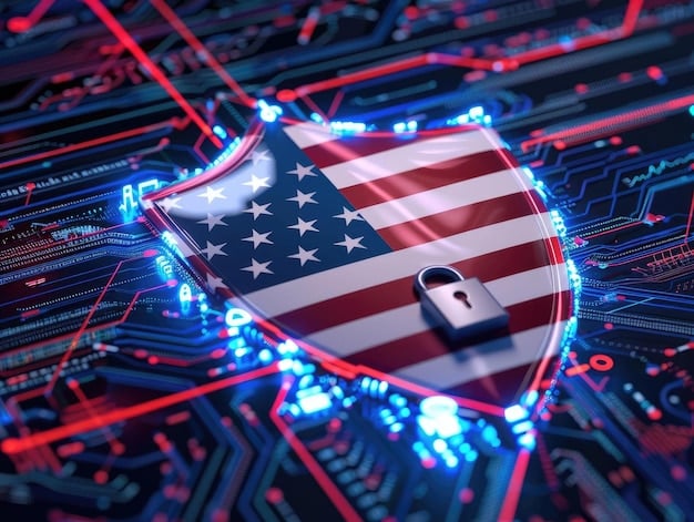 A conceptual image showing the California state flag with a digital overlay of data streams and a lock symbol, representing the state's leadership in data privacy regulations.