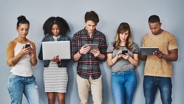 An image showing diverse people using various digital devices (smartphones, tablets, laptops) with a protective shield overlaying the screens, symbolizing enhanced data privacy protection for consumers.