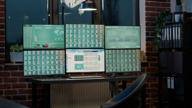 An image showing multiple screens displaying different cloud-based dashboards for project management, communication, and data analytics. The screens are organized neatly, symbolizing efficient cloud-based processes.