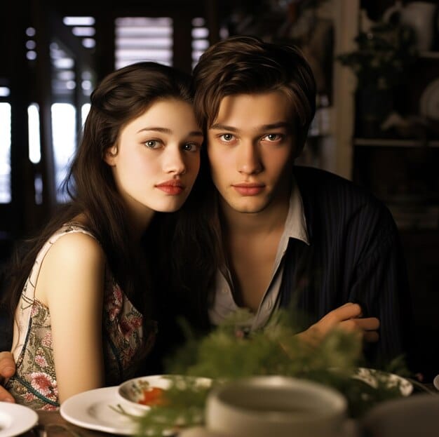 A still from a romantic comedy K-drama showing a wealthy young woman and a handsome but indifferent man standing close together in a luxurious office setting, with palpable tension and unspoken feelings between them.