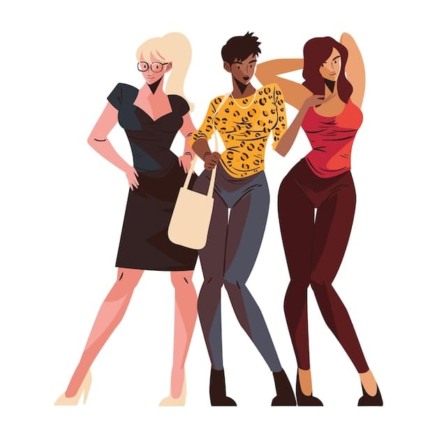 Three strong and stylish women characters from 