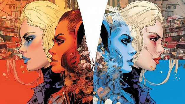 A split image showing the original webtoon panel of a popular dorama and the corresponding scene from the TV adaptation. Highlight the similarities in the character designs, composition, and overall visual style.