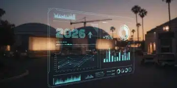Futuristic digital dashboard showing streaming analytics and studio investment growth