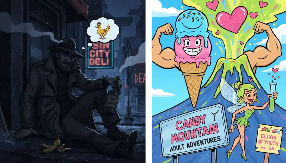 Diverse animation styles in adult comedy shows