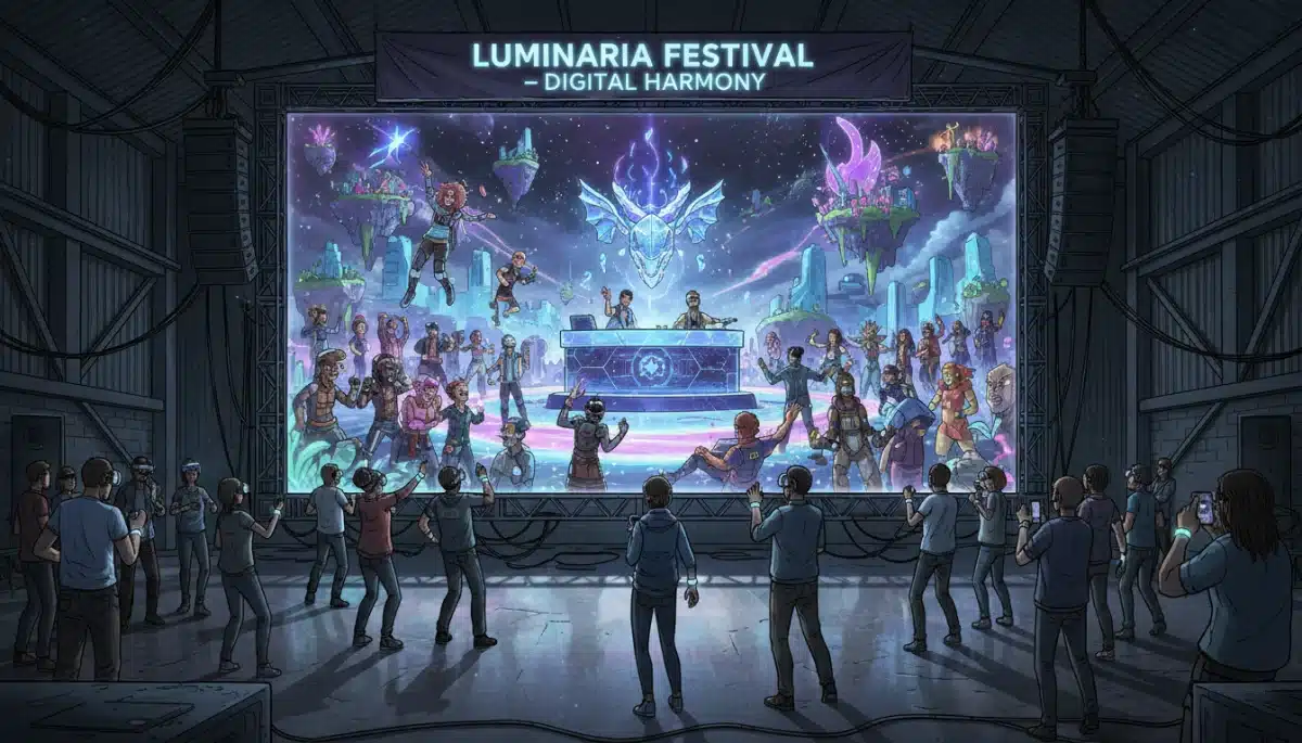Virtual concert in a metaverse-like environment with diverse avatars and live audience interaction